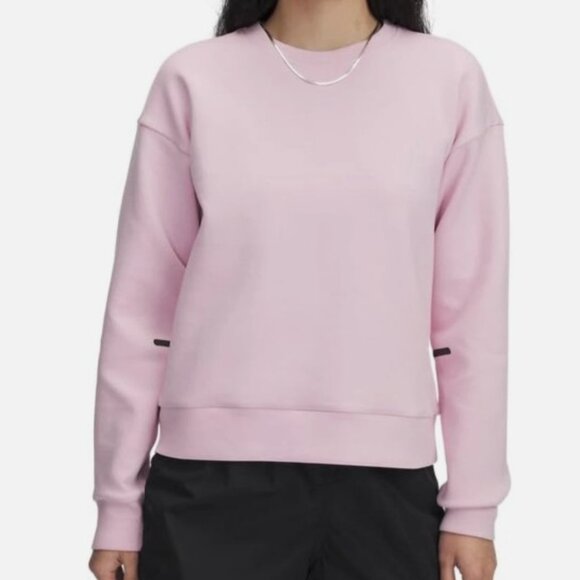 Under Armour Sweaters - NEW Under Armour Unstoppable Fleece Crew Neck PINK Sweatshirt XXL